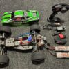 traxxas rustler 2wd xl5 electro truggy rtr met led kit en 2x traxxas batterij met 220v en 12v lader (gebruikt)!