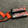 2x traxxas power cell lipo 5000mah 11.1v 3s 25c trx2872x (gebruikt)!