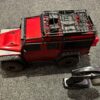 traxxas trx 4 defender crawler rtr + hobbywing fusion + aluminium velgen + 35kg servo + led verlichting in