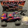 traxxas wide maxx v2 1/10 4s brushless monster truck tsm rtr geel + traxxas bluetooth module in een nette staat met 1 jaar garantie!