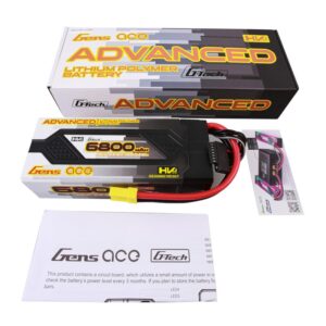 gens ace advanced g tech 6800mah 22.8v 100c 6s1p hardcase 61 lipo batterij met ec 5 stekker (versie 2024)