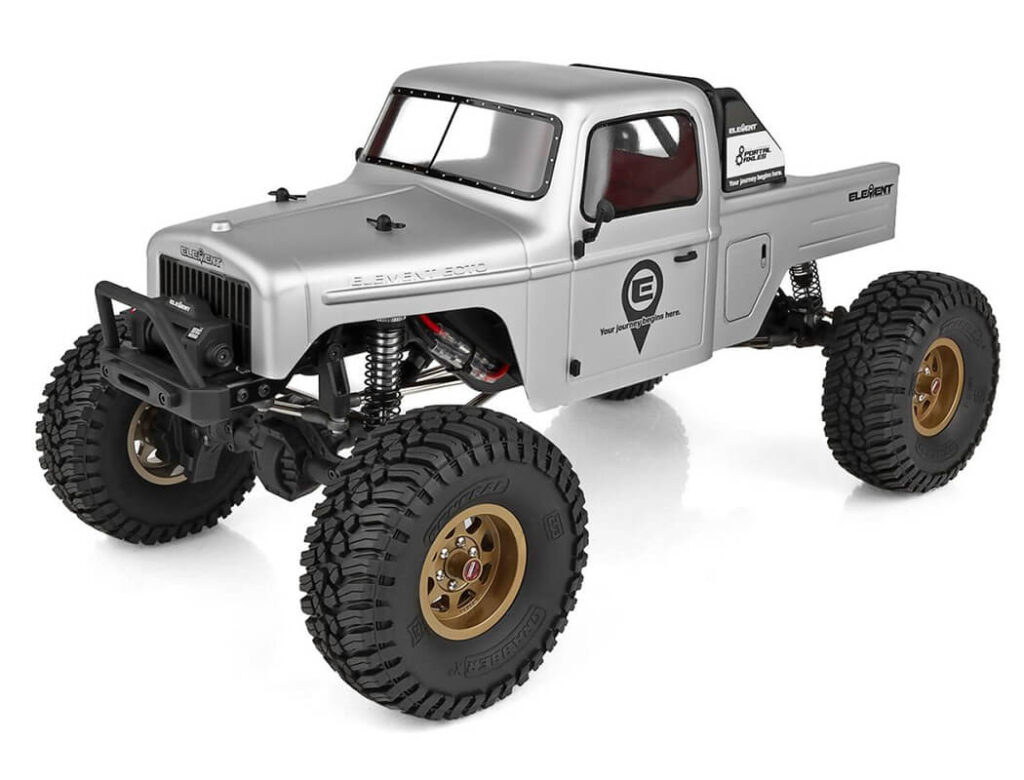 element rc enduro ecto trail truck with portal axles rtr grey