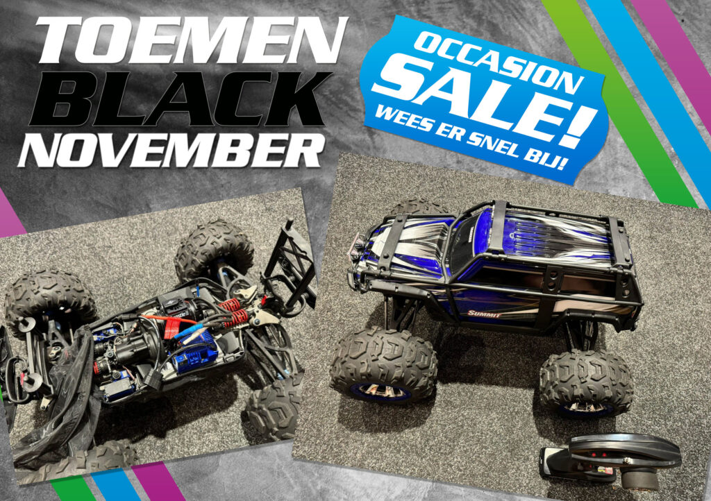 traxxas summit 1/8 crawler monster truck rtr + traxxas 2200kv brushless motor en regelaar + dusty cover + coolingfan echt als nieuw met 1 jaar garantie!