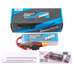 gens ace g tech soaring 2800mah 11.1v 60c 3s1p lipo batterij met xt60 stekker