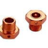 hpi racing 17mm hex hub adaptor (orange/2pcs)