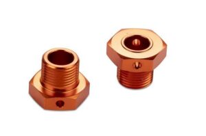 hpi racing 17mm hex hub adaptor (orange/2pcs)