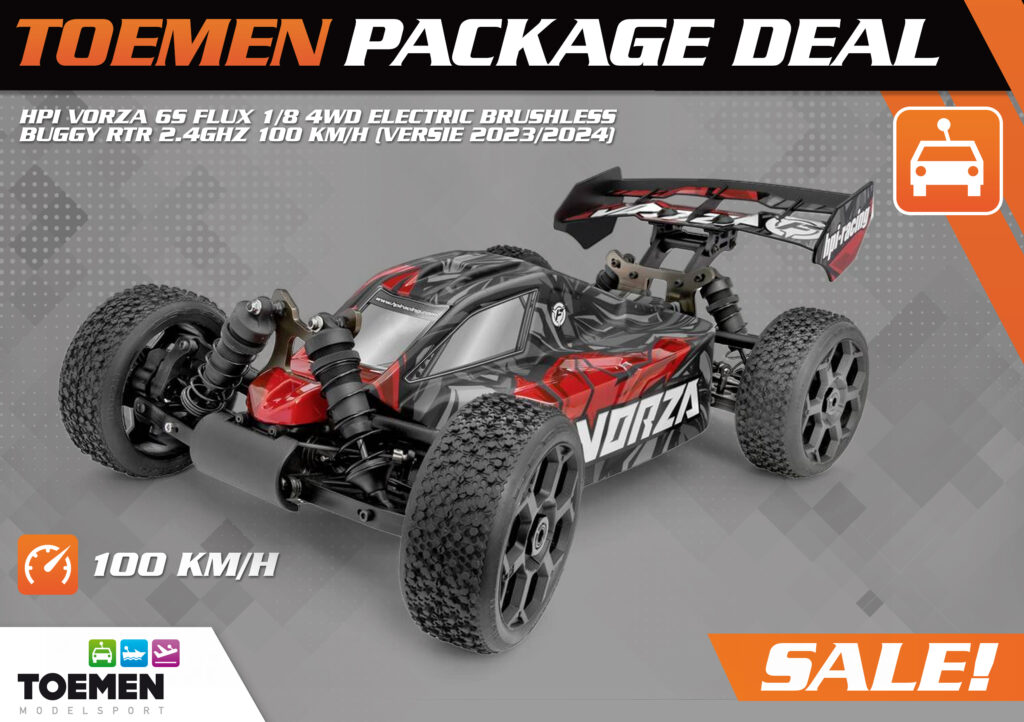 hpi vorza 6s flux 1/8 4wd electric brushless buggy rtr 2.4ghz 100 km/h (versie 2023/2024)