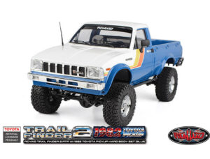 rc4wd trail finder2 rtr with 1982 toyota pickup hard body blue