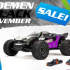 arrma 1/10 vorteks mega 550 2wd stadium truck rtr paars (versie 2024/2025) met accu en lader