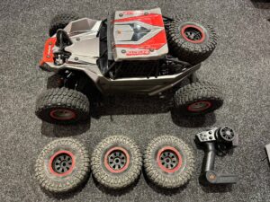 losi 1/6 super rock rey v2 4wd brushless rock racer rtr compleet met zender en extra banden!