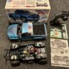 tamiya 1/10 toyota hilux extra cab cc 01 met motor, regelaar, savox servo, zender en ontvanger in een zeer nette staat!