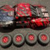 arrma mojave 6s blx body met arrma mojave banden met velgen (nieuw)!