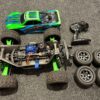 traxxas maxx 4s v1 brushless monster truck + traxxas bluetooth module + traxxas wide kitt en traxxas trx2085x servo (gebruikt)!