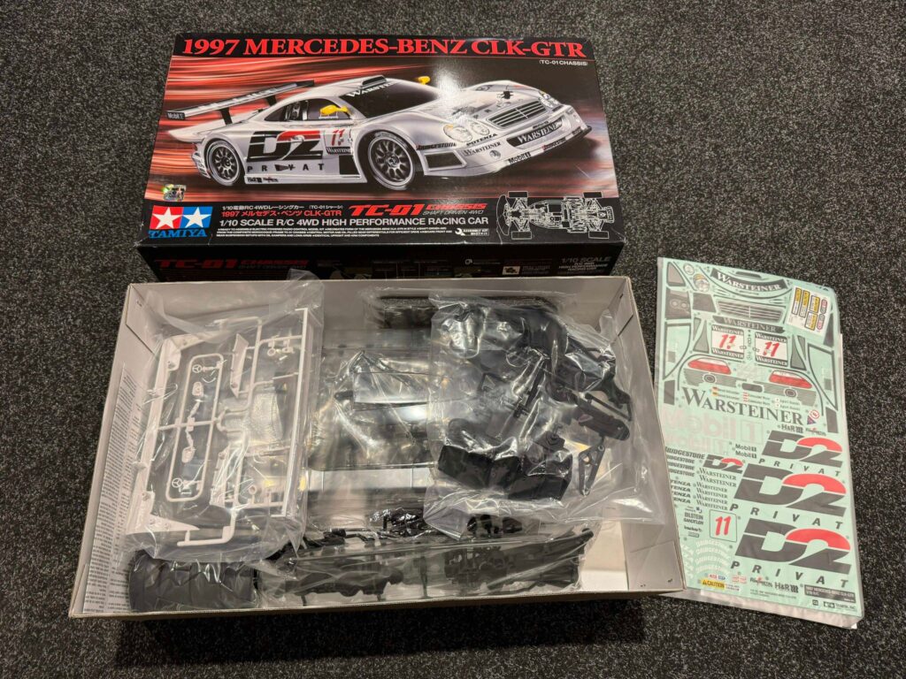 tamiya 1/10 rc mb clk gt r 1997 tc 01 helemaal nieuw is niet gebouwd!