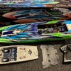 traxxas dcb m41 widebody brusless boat rtr tsm 2.4ghz greenx v2 gebruikt maar in orde!