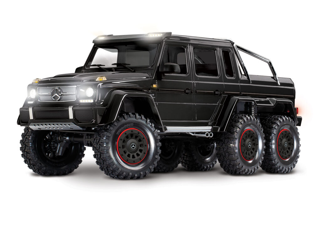 traxxas trx 6 mercedes benz g 63 amg 6×6 clipless body rtr zwart (versie 2024/2025)