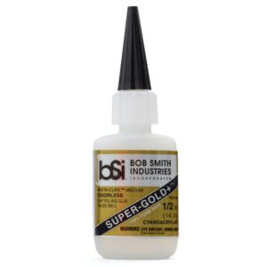 bsi super gold+ cyanoacrylate gap fill foam safe odorless 14g (1/2 oz)