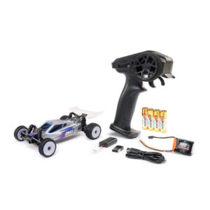 losi 1/24 micro b 2wd buggy rtr zilver