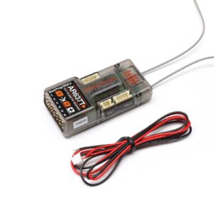 spektrum ar637t+ dsmx 6 channel as3x+ & safe telemetry receiver