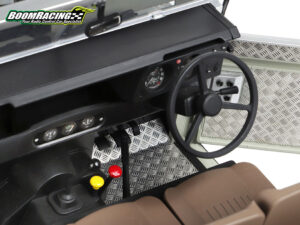 boom racing kudu stainless steel diamond plate set for series land rover® 88 & 109 (cab interior) silver for brx02 109