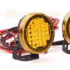 grc 22mm hat lamp circle led spotlights #black loop dm yellow lens