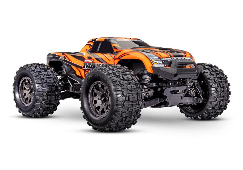 traxxas mini maxx bl 2s monster truck rtr oranje inclusief traxxas power pack en usb c lader