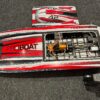 proboat blackjack 42 8s catamaran brushless rtr wit/rood (gebruikt)!