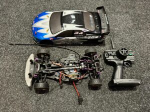 hpi racing onroad 4wd rc auto met zender en body!