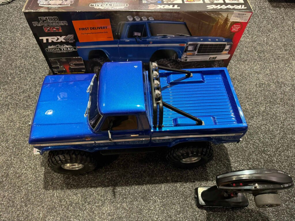 traxxas trx 4 ford f 150 truck 1979 high trail edition in de kleur blauw (nieuw)!