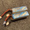 2x gens ace 6000mah 22.2v 45c 90c 6s1p lipo batterij met ec5 stekker (gebruikt maar in orde)!