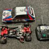 lancia 1/10 onroad brushless rc auto met carson brushless motor en regelaar met 27mhz zender!