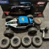 losi 1/10 lasernut u4 4wd brushless rtr with smart esc blue