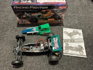 tamiya racing fighter met brushless motor en regelaar met servo in een nette staat!