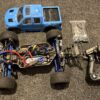 traxxas stampede 4x4 vxl monster truck rtr met luxe spektrum dx4s zender en zeer veel tuning onderdelen (gebruikt)!