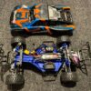 traxxas slash 2wd brushless compleet aluminium uitgevoerd met snelle motor + regelaar (zonder zender)!