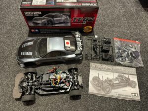 tamiya tt 02 toyota supra compleet met motor, regelaar en servo!