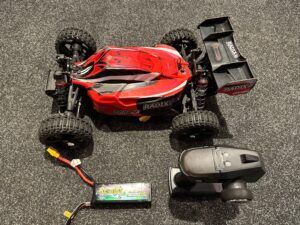 team corally radix xp 6s model 2022 1/8 buggy ep rtr + gens ace 5000mah 4s lipo batterij in een nette staat!