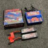 traxxas combo pack 2x 2872x 11.1v lipo & 1x 2972g duo charger trx2990g (gebruikt maar in orde)!