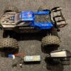 arrma 1/10 kraton 4x4 4s blx speed monster truck rtr in de kleur blauw (gebruikt maar in orde)!