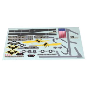 e flite decal sheet f 18 80mm edf efl3992