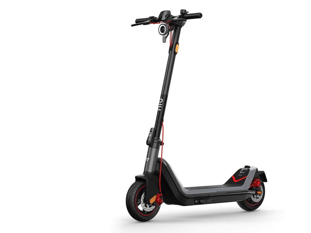 niu kick scooter kqi3 max elektrische step zwart/grijs