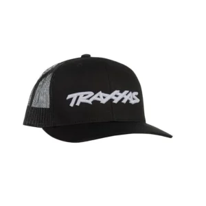 traxxas trucker hat curved bil black trx1182 blk