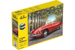 heller ds19 cabriolet 1:16 bouwpakket + bijbehorende lijm, verf en penseel 56796