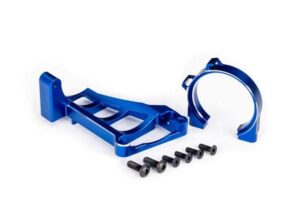 traxxas motor mount (6061 t6 aluminum)/ 3x10mm ccs (for use with #3461 motor) trx10261 blue