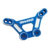 traxxas shock tower front 6061 t6 aluminum (blue anodized)/ 3x15mm bcs (with threadlock) trx10538 blue