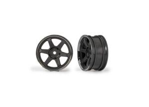 traxxas wheels 1.9" six spoke (graphite gray) (front) (2x) trx10571