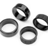 traxxas tires 1.9" drift (2 dots, soft, smooth surfaces) (front) / rubber inserts (2x) trx10578