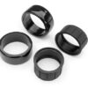 traxxas tires 1.9" drift (2 dots, soft, smooth surfaces)) (rear) with rubber inserts (2x) trx10580