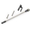 traxxas rudder pushrod assembled servo horn 3x22mm bcs / 3x15mm cs (stainless) trx10641