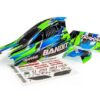 traxxas body bandit (also fits bandit vxl), green/ wing (painted, decals applied) trx2430 grn